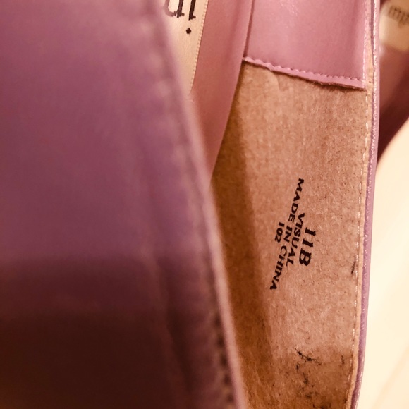 Impo size 11B purple heel leather shoe - Picture 4 of 7